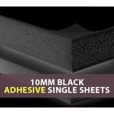 10MM Black ADHESIVE Foam Board Single Sheets